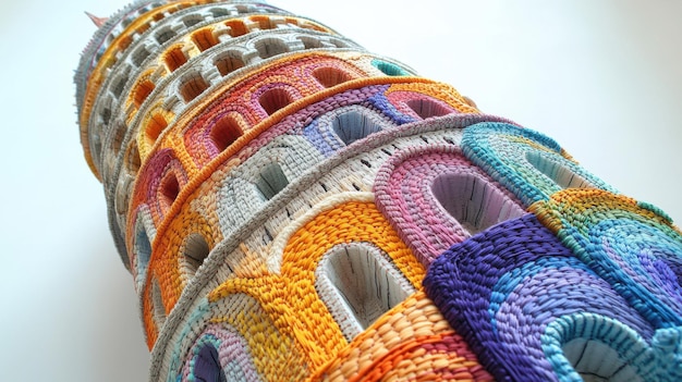 haft na tkaninie — kolorowe nici